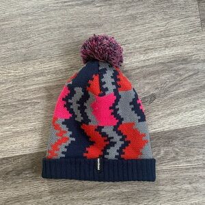 Patagonia Multicolor Knit Pom-Pom Hat